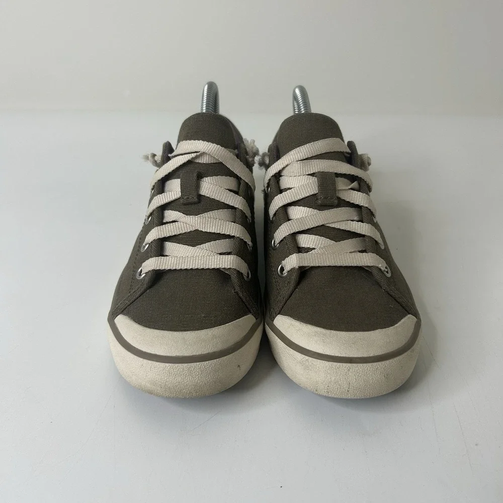 Teva Freewheel Sneakers Women's 6.5 Canvas Shoe Sage Green Low Top